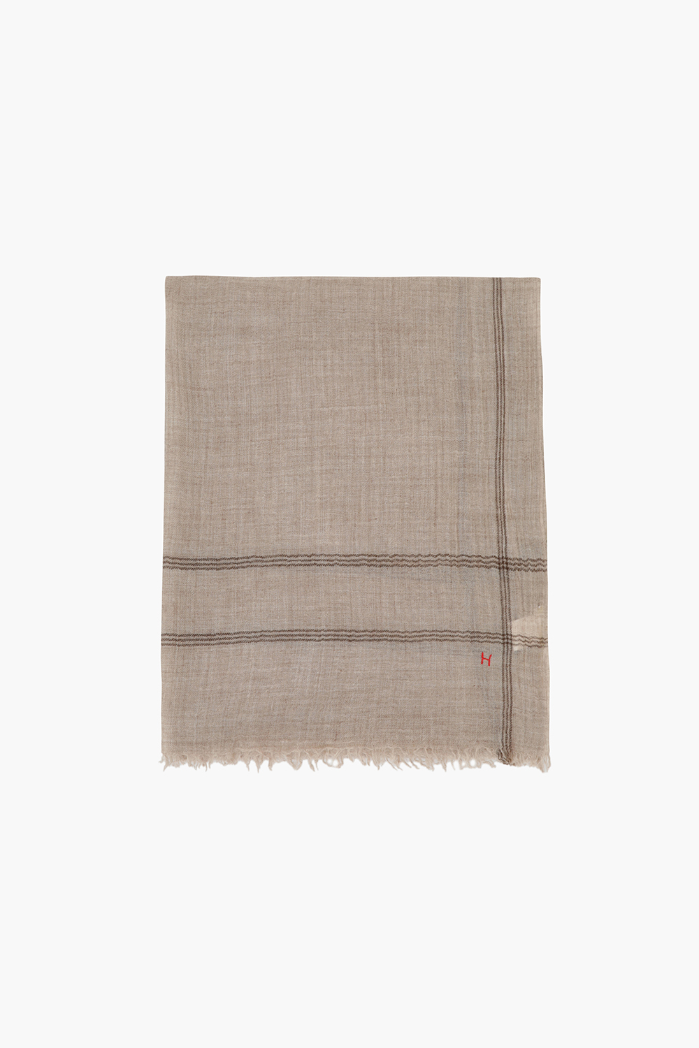 FINE 울 라인 스퀘어 머플러 BED741402